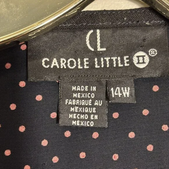 Vintage Colorblock Floral Patchwork Vest By Carole Little 14W - Picture 3 of 9